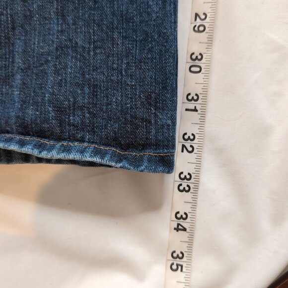 Tommy Hilfiger Classic Straight Men's Blue Denim Jeans Straight Leg, Size 38W/34 - Picture 8 of 9